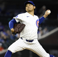 今永昇太が１１勝目の権利　５回終了で３安打無失点　スプリット武器に東地区首位のブレーブス打線に好投　打線も本塁打で援護