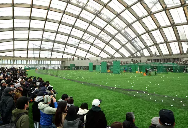 【巨人】阿部監督「寒い中きてくれたので」屋外で待つファンに即席サービス子どもたちは選手と球拾い