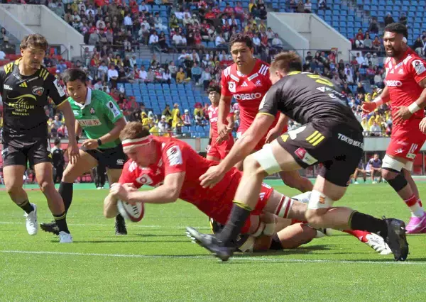 神戸が４連勝で２位キープ　共同主将レタリックが先制＆ダメ押しトライ「試合を通して圧倒できた」　首位・埼玉に勝ち点１差で追走