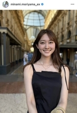テレ朝・森山みなみアナ、テレビとイメージ激変のキャミワンピ！母とのイタリア旅行ショットが「色っぽくて素敵」と話題