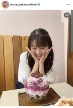 元モー娘。牧野真莉愛、仲良し元ＡＫＢメンバーと“かき氷デート”満喫！「良い笑顔」「推しと推し」「癒される」