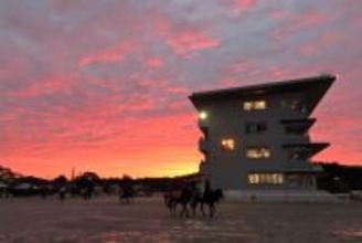 全休日の栗東トレセンは午前１０時から馬場を開場 　１０日の京都競馬出走馬は運動を行えることに