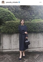 「母から結婚祝いに貰ったパールをつけて」安田美沙子、しっとり入学式コーデ「すっごくかわいい」「素敵」「大人コーデ」