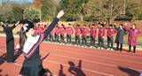「【箱根駅伝】早大が「都の西北」熱唱！　５０年連続出場、１５年ぶり優勝目指し決起の大熱唱」の画像1