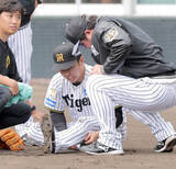 「【阪神】石井大智、ＷＢＣ出場に暗雲…紅白戦で左ふくらはぎ痛め車いすで球場後に　岡田彰布オーナー付顧問も「だいぶ心配やん」」の画像1