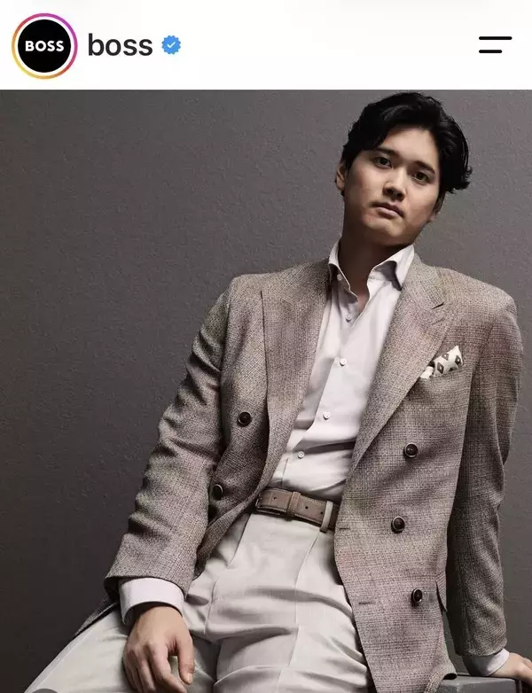 大谷翔平「ダンディー」なモデル姿にネット騒然！「打者、投手、走塁、モデル。全部一流」「こんなにステキに着こなせる人いない」