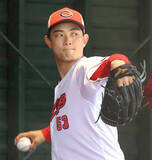 「【広島】岡本駿が１５日の巨人戦で“開幕投手”「あとは試合で信頼を勝ち取るだけ」中継ぎから先発転向」の画像1