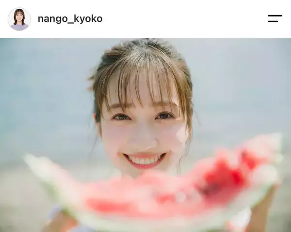 ＴＢＳ南後杏子アナ　透明感抜群！夏満喫ショットに「かわいすぎる」「たまらん」「アイドル」