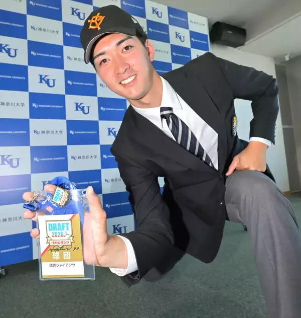 【巨人】身長１９２センチでなぜアンダースロー？　ドラ６神奈川大・松平快聖「誰も見たことない球を投げられる」