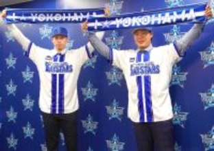 【ＤｅＮＡ】尾形崇斗＆井上朋也、新天地の印象は？「どこからでも点も取れる」「すさまじい打線」入団会見で日本一に闘志