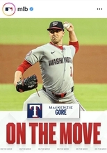 レンジャーズ、１対５トレードでナショナルズから左腕ゴア獲得…アストロズ今井達也との投げ合い期待