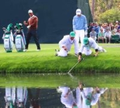 マスターズ　片岡尚之、クラブが池ポチャの珍事は「ミスって手を離した」　４日間で４９ホールの練習ラウンド