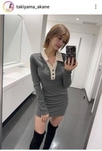 美人アナの「絶対領域が」「たまらん」スタイルにくぎ付け！「２度見どころやない」「色っぽい」瀧山あかねアナに反響