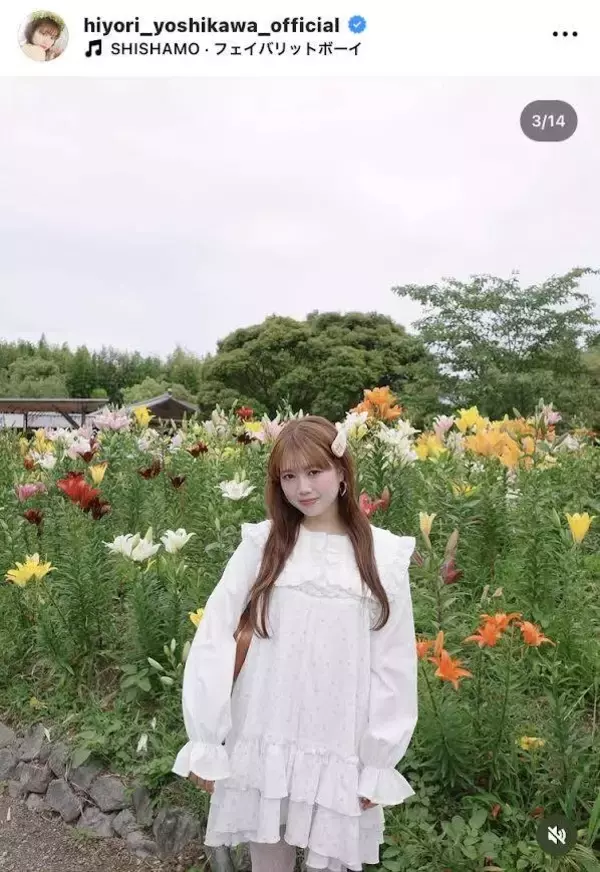 とき宣・吉川ひより、メンバーとメルヘンな花畑ショット「妖精みたい」「なんて可愛いお二人」「お花が似合う」