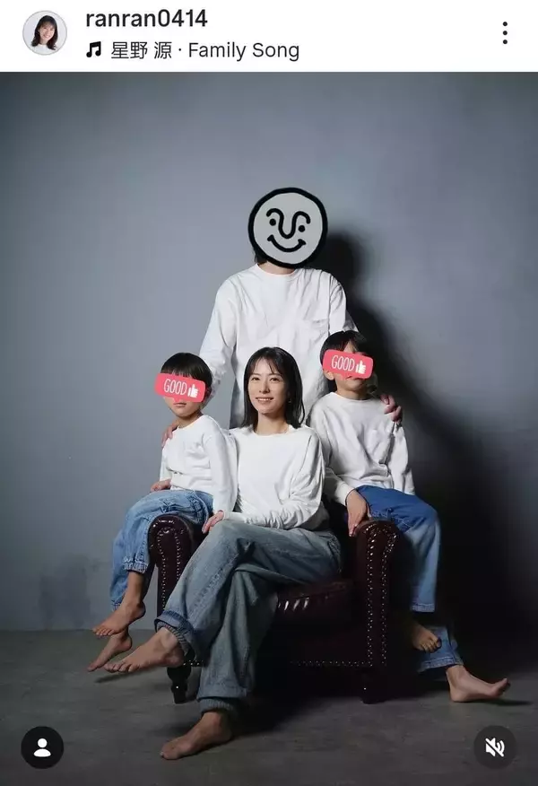 ブレークした「ヘキサゴン」から雰囲気激変！４４歳の姿が「ボス感出てます」イケてる家族写真！神戸蘭子が披露