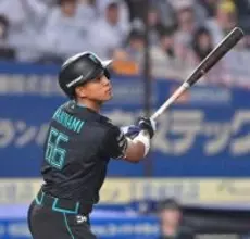 【日本ハム】万波中正、リーグ単独トップ６号ソロ　雨を切り裂き逆方向へ「試合が落ち着く前に反撃できてよかった」開幕１６戦でチーム２９発目