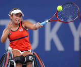 「【全仏テニス】車いすテニス世界女王　上地結衣　２連覇と大会最多６度目の優勝に向け圧勝　ベスト４入り」の画像1