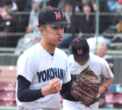 最速１５７キロ右腕　横浜・織田翔希がＮＰＢ球団との面談スタート　初日は巨人など４球団　巨人・榑松スカウトディレクター「今年の投手の中でトップクラス」
