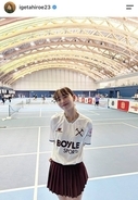 井桁弘恵、ミニスカユニでピックルボール大会出場！好成績報告に「いげちゃん凄いよ！」「おめでとう」の声