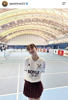 井桁弘恵、ミニスカユニでピックルボール大会出場！好成績報告に「いげちゃん凄いよ！」「おめでとう」の声
