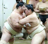 「大関・琴桜、横綱・大の里に１０勝７敗　昨年秋場所の右膝靱帯損傷から復活気配　「場所で力を出したい」」の画像1