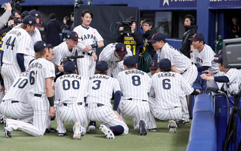 「憧れるのをやめましょう」大谷翔平の名言をパクり　前回“胴上げ捕手”中村悠平が侍ジャパン円陣声出し