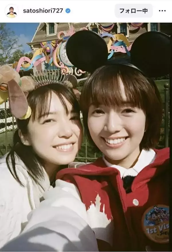 佐藤栞里、上白石萌音ら豪華メンバーとの海外ディズニーが話題「あまりにも尊すぎる…」「ぜんぶぜんぶ素敵だ〜」