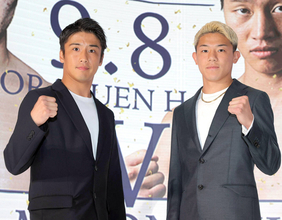 【ボクシング】優勝目指す木村蓮太朗×渡辺海がバチバチ 「最高の状態に」…９・８優勝賞金１０００万円トーナメント準決勝