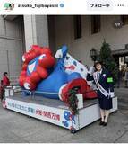 「ＭＢＳ藤林温子アナが大阪で一日警察署長を務める様子が「こんなかわいい署長おらん」「ハコヅメっぽい」と反響！」の画像1