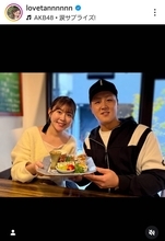 夫は６歳年下のロッテ選手！パ・リーグ記録に並んで話題に…誕生日の妻が「幸せそう」「可愛らしい」多田愛佳さんに反響