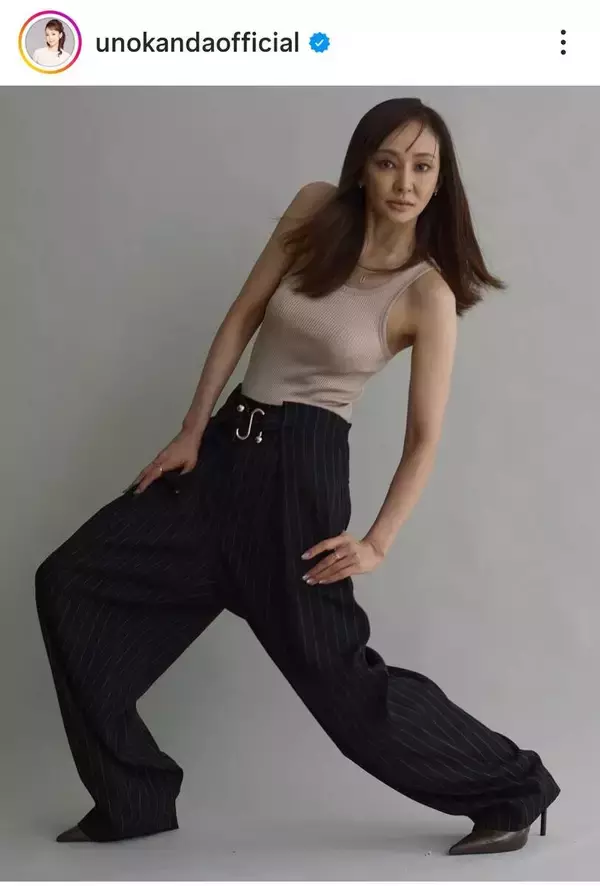 ５１歳・神田うの　別人のような姿！「還暦に向けて…」イメージ激変　スタイル抜群の撮影ショット