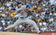 ドジャース、まさかの逆転負け　大谷翔平の降板後に救援大乱調　血染めで７回途中４失点　規定投球回に１死届かず…打は９回に意地の１２号２ラン　防御率１・０６はＭＬＢ“隠れ１位”継続