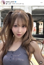 「破壊力やばいっ」イコラブ・大谷映美里、ノースリ×超ミニ！ツインテ姿に騒然「スタイル良すぎ」「ギャルみりにゃ最強」
