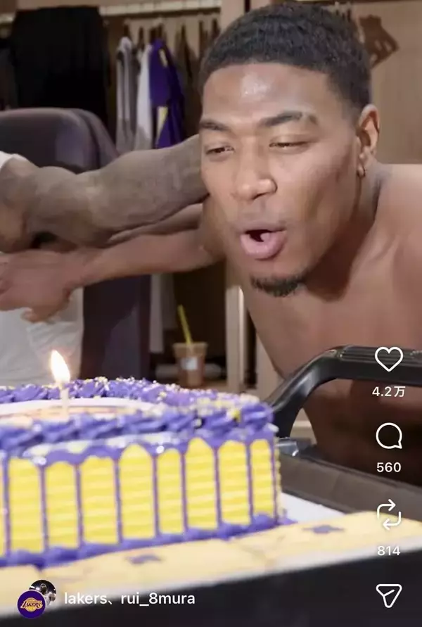 ２８歳になった八村塁、チームメイトの祝福に「最高」の笑顔　鍛え上げられた肉体も披露「身体がカッコよすぎるだろ」