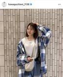 「「マジで女神」川口葵、チェックシャツ×斜め掛けバッグコーデ姿「何だって可愛い」「大人っぽい」」の画像1