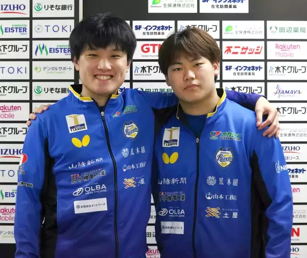 張本智和「松島選手の力も借りながら」松島輝空とダブルエースでＴリーグ・岡山リベッツをリーグ初優勝導く