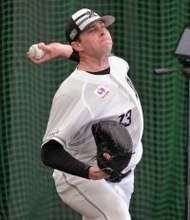 【ロッテ】新外国人投手コンビがそろってブルペン入り　サム・ロングは「先発でも救援でもやります」