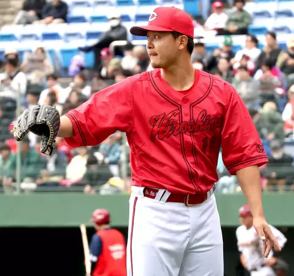 【広島】森翔平が４回ノーヒットで降板　２年連続開幕ローテへアピール成功　２与四球も最速１５０キロ