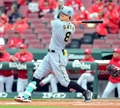 【阪神】得点圏打率５割超の佐藤輝明が先制の中前適時打、チームは開幕から先制した試合４戦４勝