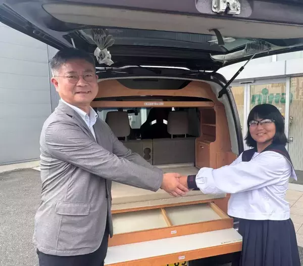 「ゴルフ天才少女」須藤弥勒に一足早いクリスマスプレゼント！スポンサーからキャンピングカー貸与