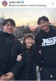 「谷亮子さん　駒大に通う長男＆高校生の次男と３ショット！「お父さんに似てる」「体格いい」「イケメン」」の画像1