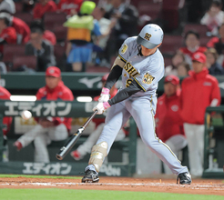 【阪神】福島圭音がプロ初安打！プロ初スタメンで第２打席で左翼線二塁打　３月３０日に支配下登録の２４歳外野手