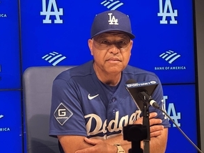 ロバーツ監督「最初の４球全てが１０４マイルというのは…」　ミジオロウスキーの剛球に仰天　大谷翔平の適時三塁打による１点のみで白星献上