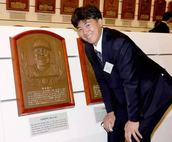 【阪神】ドラ１立石正広「すごく響くものがありました」殿堂博物館で長嶋茂雄さんの雄姿に感動　華のある強打者目指す