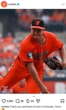 菅野智之ロッキーズ入りで古巣が惜別メッセージ「幸運を祈ります」