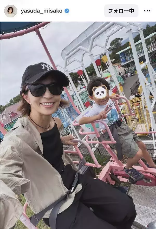 ２児のママ、安田美沙子「プールと露天のお宿」家族旅行ショットを公開「さいっこーに子供達の笑顔」