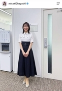 「もぉ～大好き」テレ朝・林美沙希アナの衣装ショットが「素敵すぎ」「いつもお綺麗」「全てお似合い」