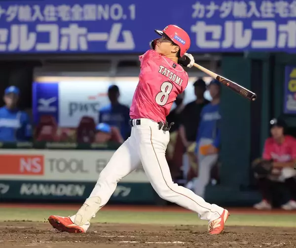 【楽天】 辰己涼介が“ムーンショット”でキャリアハイの１２号　打球角度４２度の驚弾「多少細身でも…」逆方向へのソロ