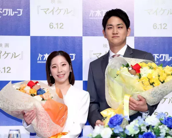 映画「マイケル」って何？　りくりゅう引退会見バックボードで注目集める