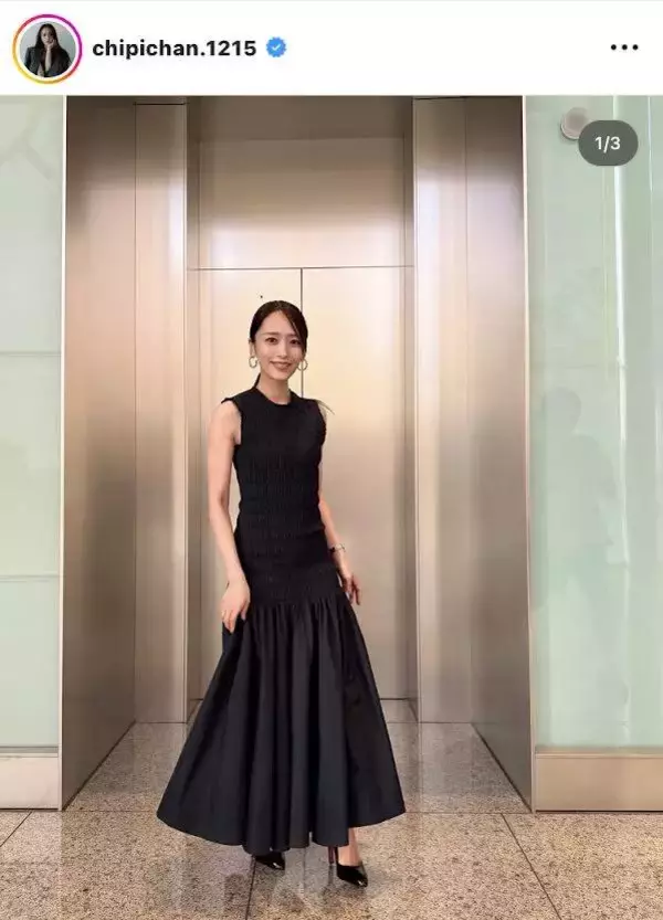 近藤千尋の次女との２ショットにうっとり　「素敵過ぎ」「めちゃ綺麗」「黒衣装カッコいい〜」「かわいいママ」